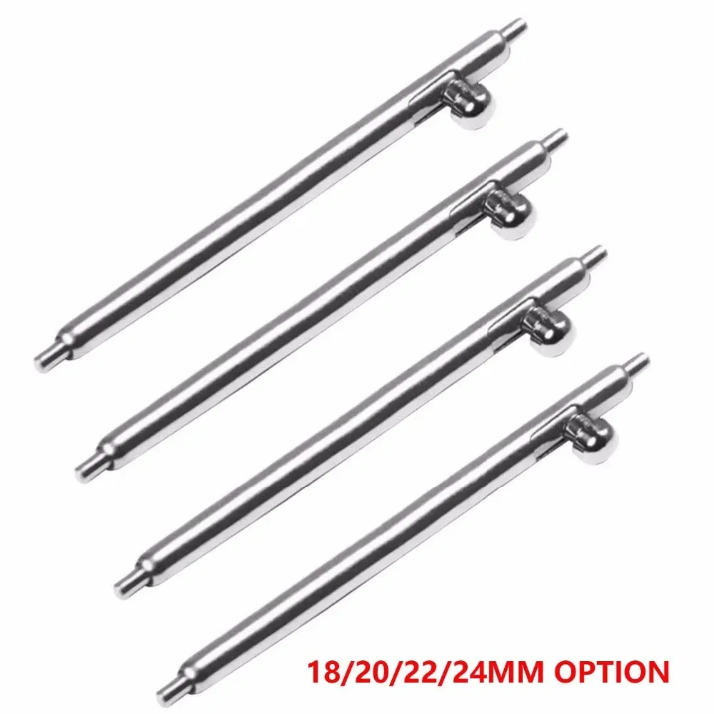 10Pcs/lot  18mm 20mm 22mm 24mm Quick Release 1.5mm Diameter Spring Bars Pin Link for Universal Watch Strap Watch Accessories