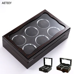 Watch Boxes Storage Organizer Box High Grade Piano Paint Baking Luxury Wooden Watch Box Display Collection Case Customized Logo