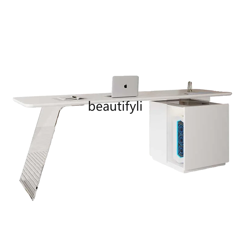 K185 Cream Style Acrylic Suspension Desk Light Luxury Study Home Large Desk