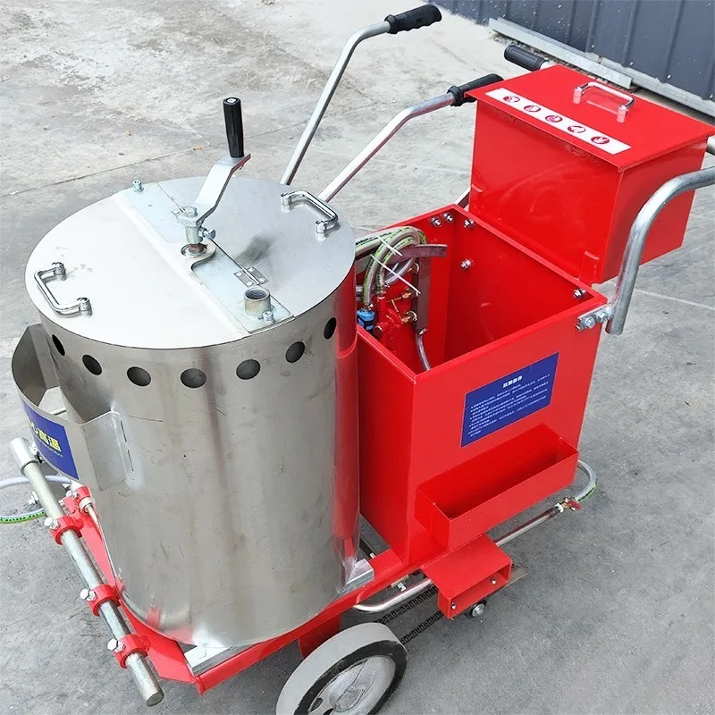 

Hot melt hand-push marking machine, road marking cold spray