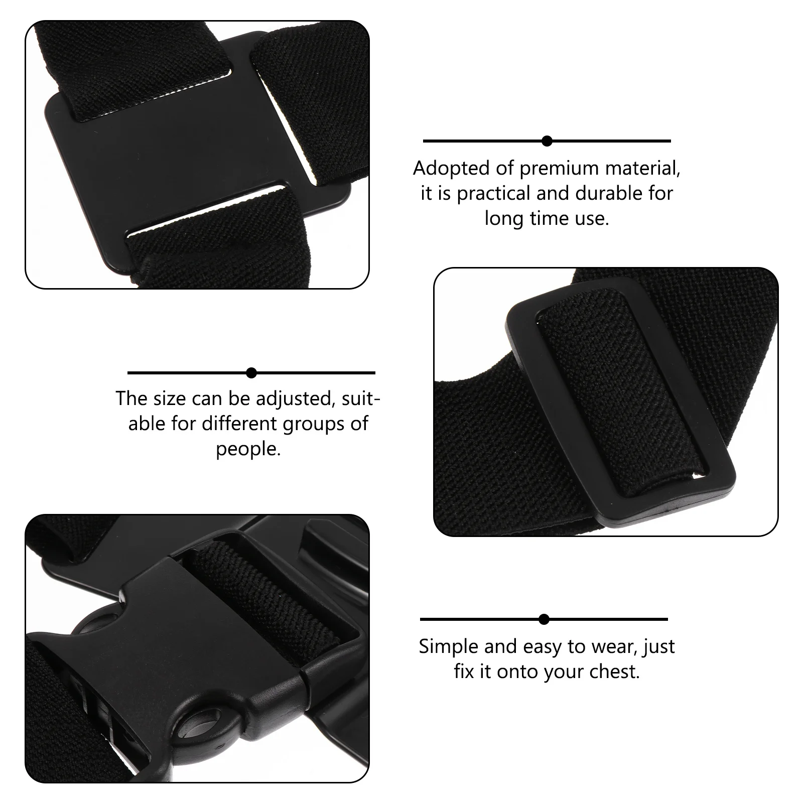 

Adjustable Camera Harness Chest Strap for Outdoor Sports Wide Elastic Belt Fit Mobile Phone Dv Secure Carry System