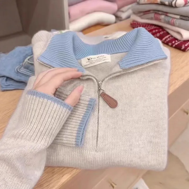 Korean Half Zipper … - image