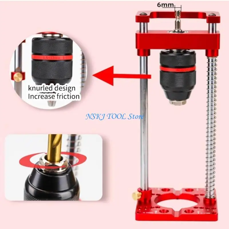 L8RC Improve Woodworking Efficiency Woodworking Drillling Guide Drilling Jig Perfectly Positioned Drill Hole Locator