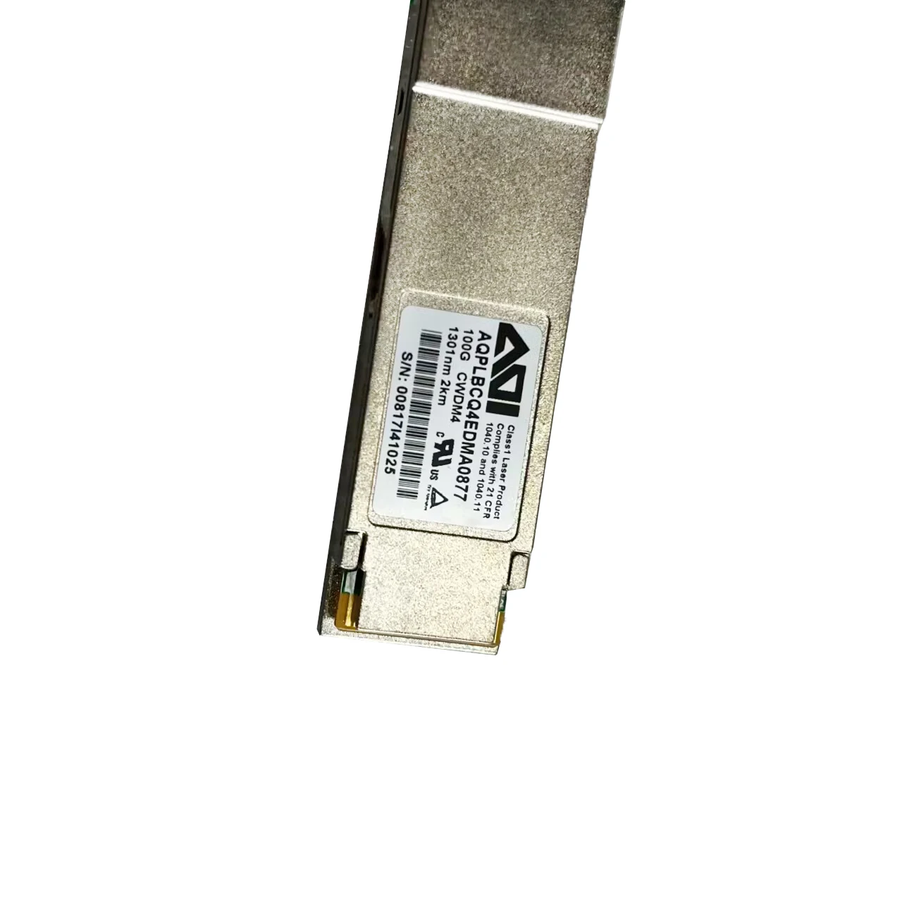 Модуль приемопередатчика 100G QSFP28 CWDM4 1310nm 2KM SMF, оптоволоконный трансивер AQPLBCQ4EDMA0877