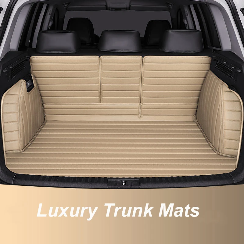 Luxury Car Trunk Mat For Audi q4 e tron 2022 360° Full Cover DropShipping Center Accessories Interior Leather High Quality