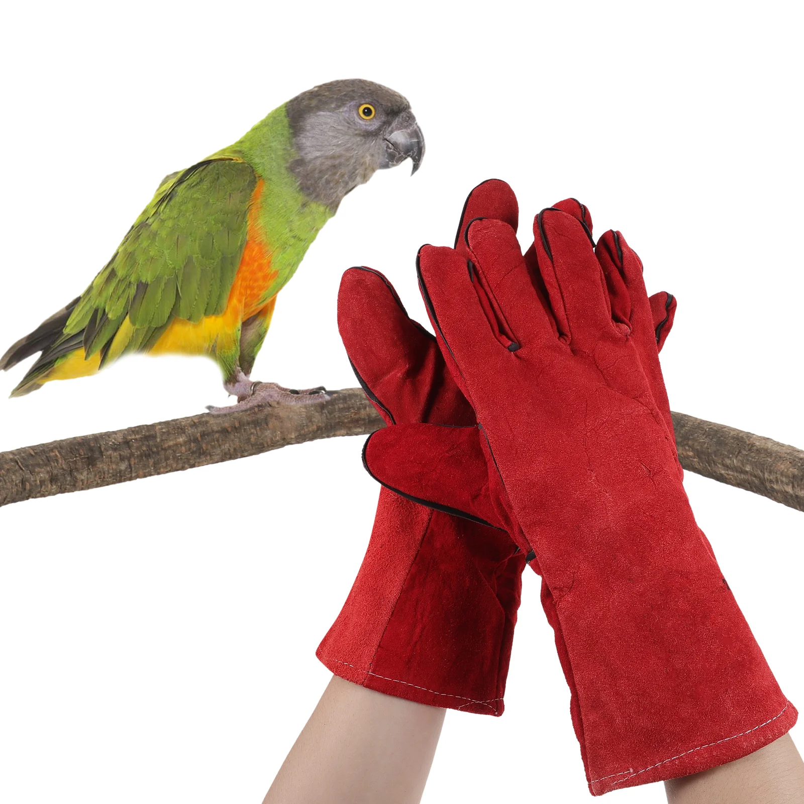 

Training Gloves Protective Anti Bite Pet Bird Fleece Lining Hand Protection