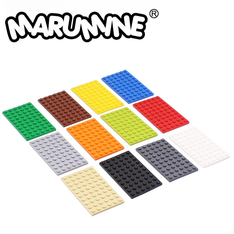 

MARUMINE Пластина 6x10 Строительные блоки 3033 Совместимые базовые пластины 10PCS Классический город улица MOC кирпич доска частей аксессуары