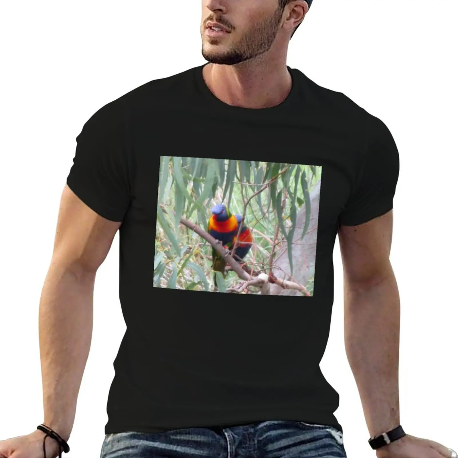 Rainbow Lorikeets T-Shirt Mechanic Work Tee Shirt