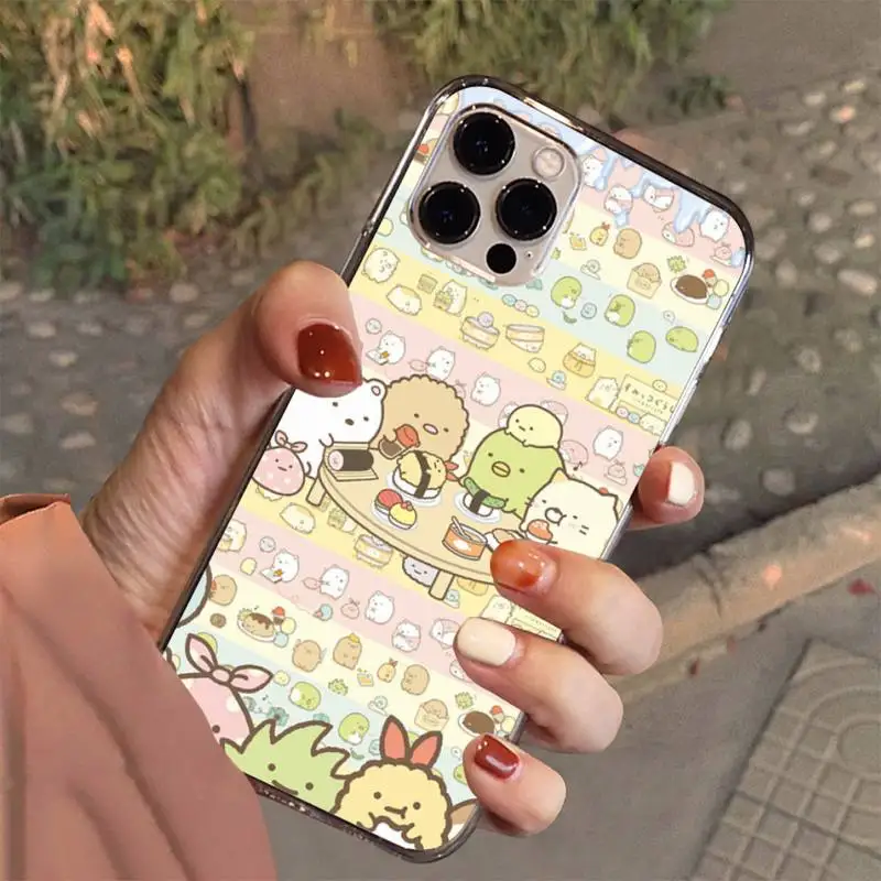 Sumikko Gurashi Phone Case For Iphone 7 8 Plus X Xr Xs 11 12 13 Se2020 Mini Mobile Iphones 14 Pro Max Case