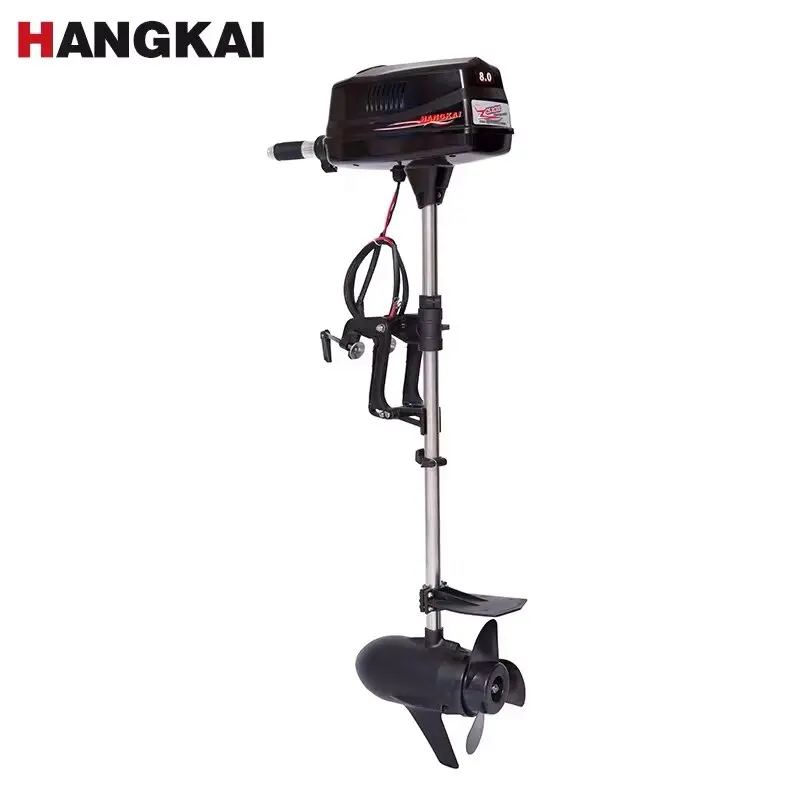 High Quality New HANGKAI 8.0 Brushless Electric Boats Outboard Motors With M2200 48V 2200W Output Fishing Boat Engines