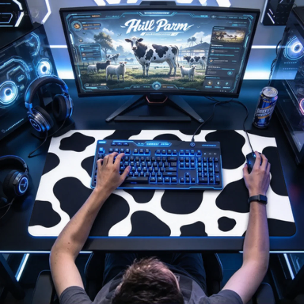 Tapis de bureau Big Eye Monste - Cow Mat Rubber avis et prix