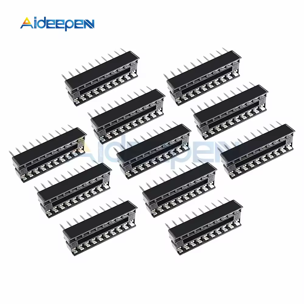 10 יח'\חבילה 40P 32P 28P 18P 16P 14P 8P IC בלוק מחזיק DIP8 DIP14 DIP16 DIP-8 מח"ש-40 מח"ש-32 DIP-28 IC שקע מתאם מחבר