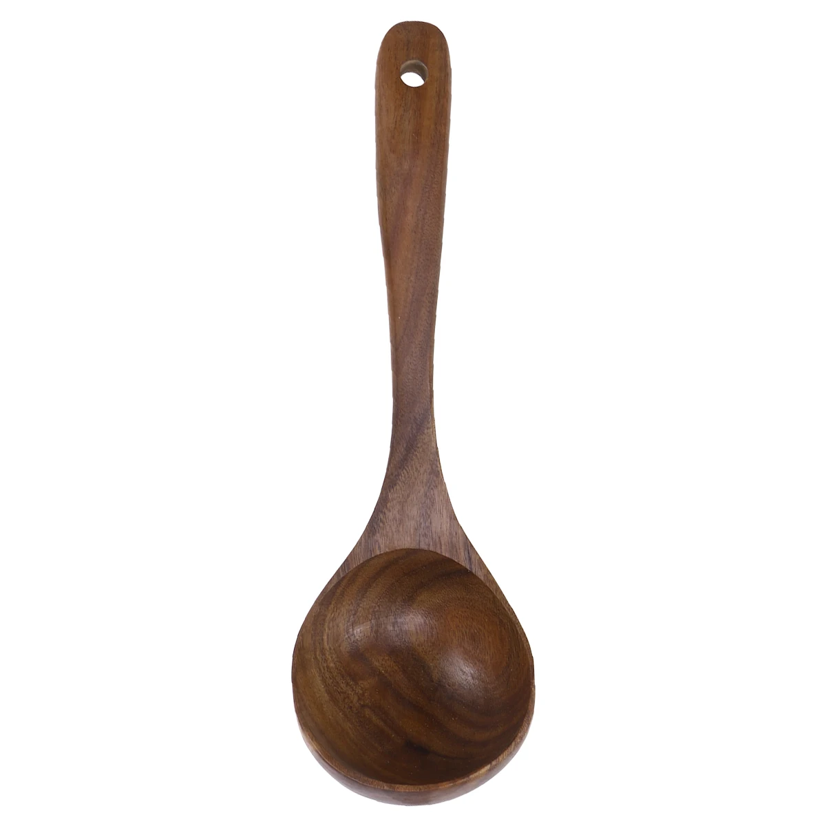 

Teak Soup Spoon Wooden Kitchen Utensils Cooking Scoop Ladle Non Stick Pans Heat Resistant Beautiful Grain Pattern