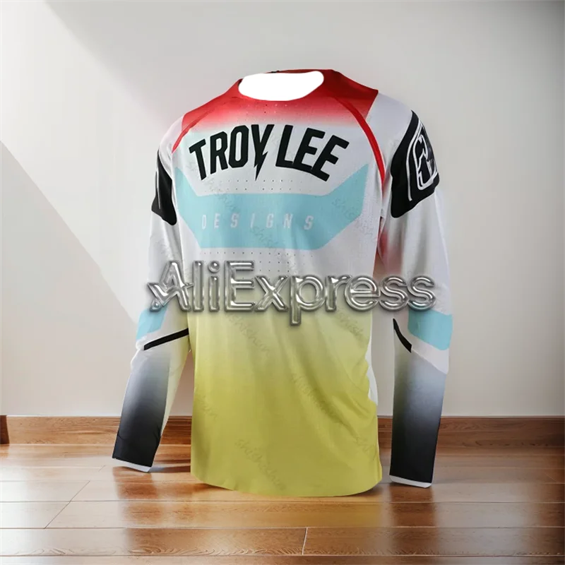 2024 Men's Motocross Downhill Jersey BMX Enduro Mountain Bike Shirt MTB Mountain Bike T-Shirt DH Motorcycle Jersey