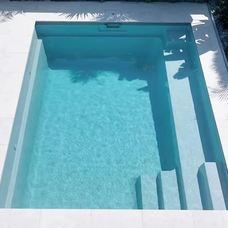 Customized Easy Setup Luxury Family House Hotel Frp Design Prefab Spa Plunge Pool Fiberglass Inground Swimming Pool For Home