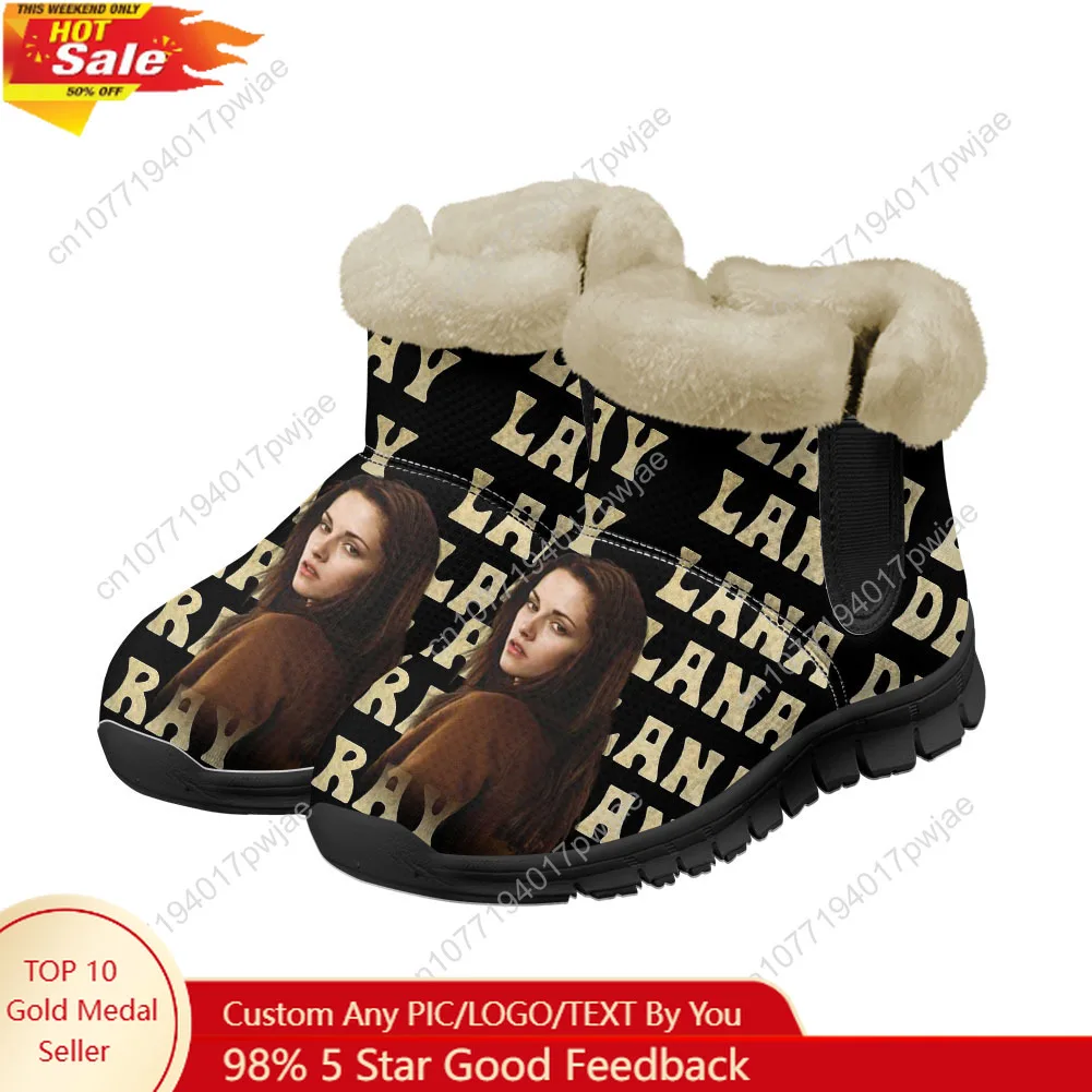 

Lana Del Rey Singer Snow Boots Mens Womens Teenager Shoes Keep Warm Casual Lightweight Sports Custom Sneakers
