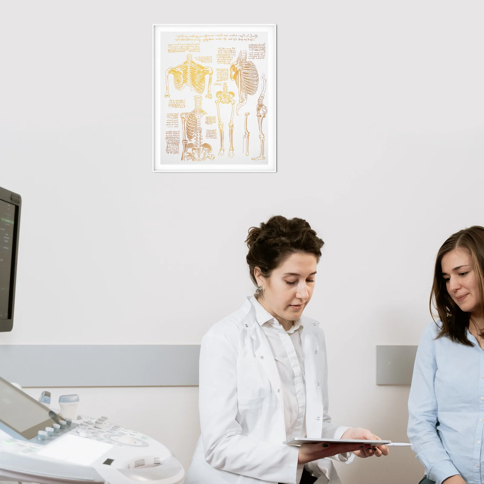 

Human Canvas Wall For Hospital Art Minimalist Nordic Canvas Painting for Hospital Medical Facility Decor Spine Art