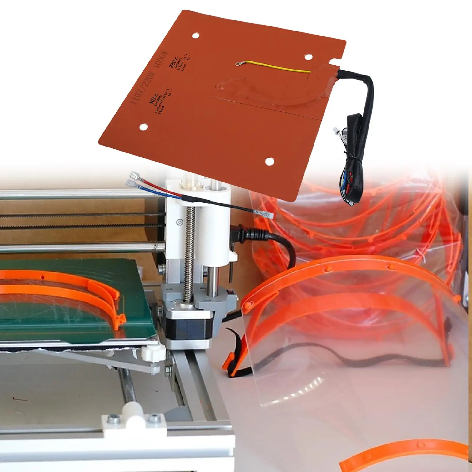 

3D Printer Heating Plate High Temperature Repair Silicone Heated Mat for S1C