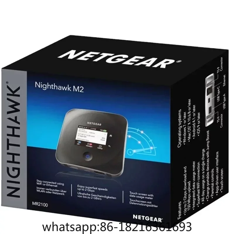 Unlocked Netgear Nighthawk WIFI M2 MR2100 2Gbps CAT20 LTE Wireless Router 4G WiFi Mobile Outdoor Router For Hotspot 4G 5G