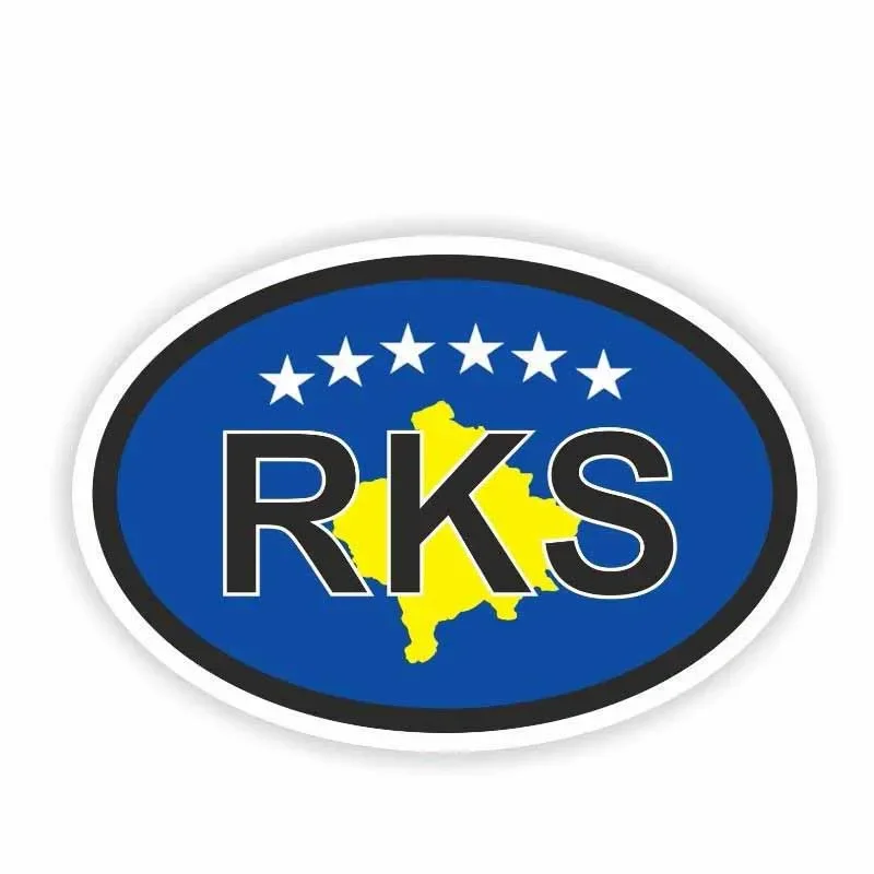 Styling Kosovo RKS Country Code Body Decal Car Sticker