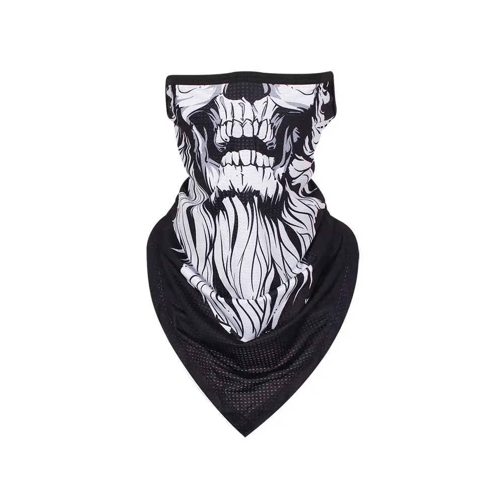 

Fashion Skull print Sports Face Cover Mesh Breathable Cycling Face Cover Neck Warmer