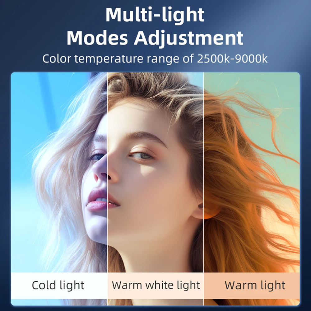 Flymile 미니 필 라이트, 액션 5 프로 카메라 폰용, RGB LED 비디오 라이트, 1200maH 휴대용 Vlgo 라이브 사진 액세서리