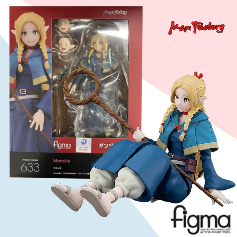 Original Max Factory Figma Serie 633, Delicious in Dungeon Marcille, Anime-Actionfigur, Spielzeug, Montagemodell, Ornamente, Sammlung