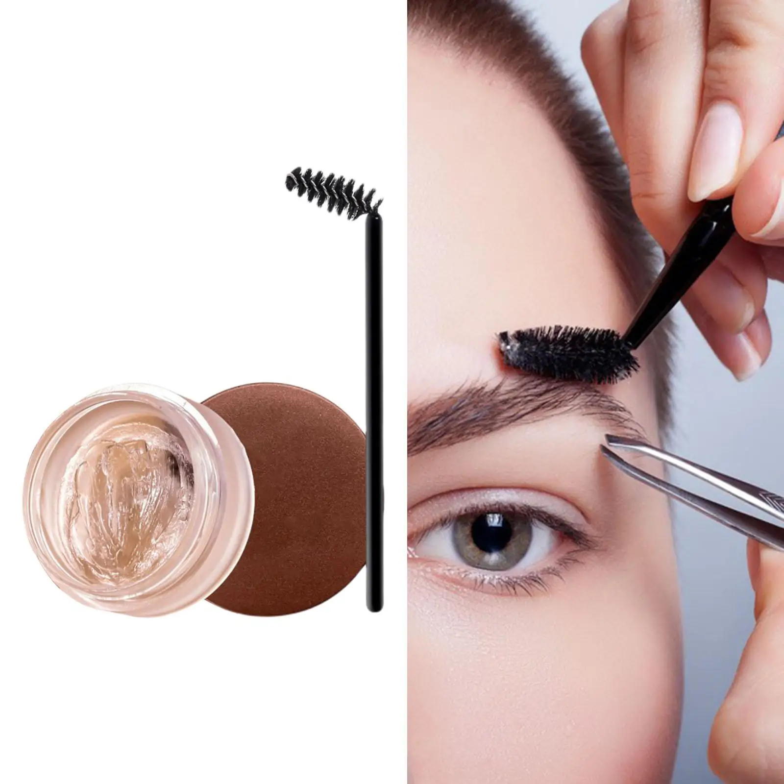 Wenkbrauw Zeep Kit Clear Brow Gel Up Wenkbrauwen Styling Zeep Wenkbrauw Wax Voor Natuurlijke Wenkbrauwen