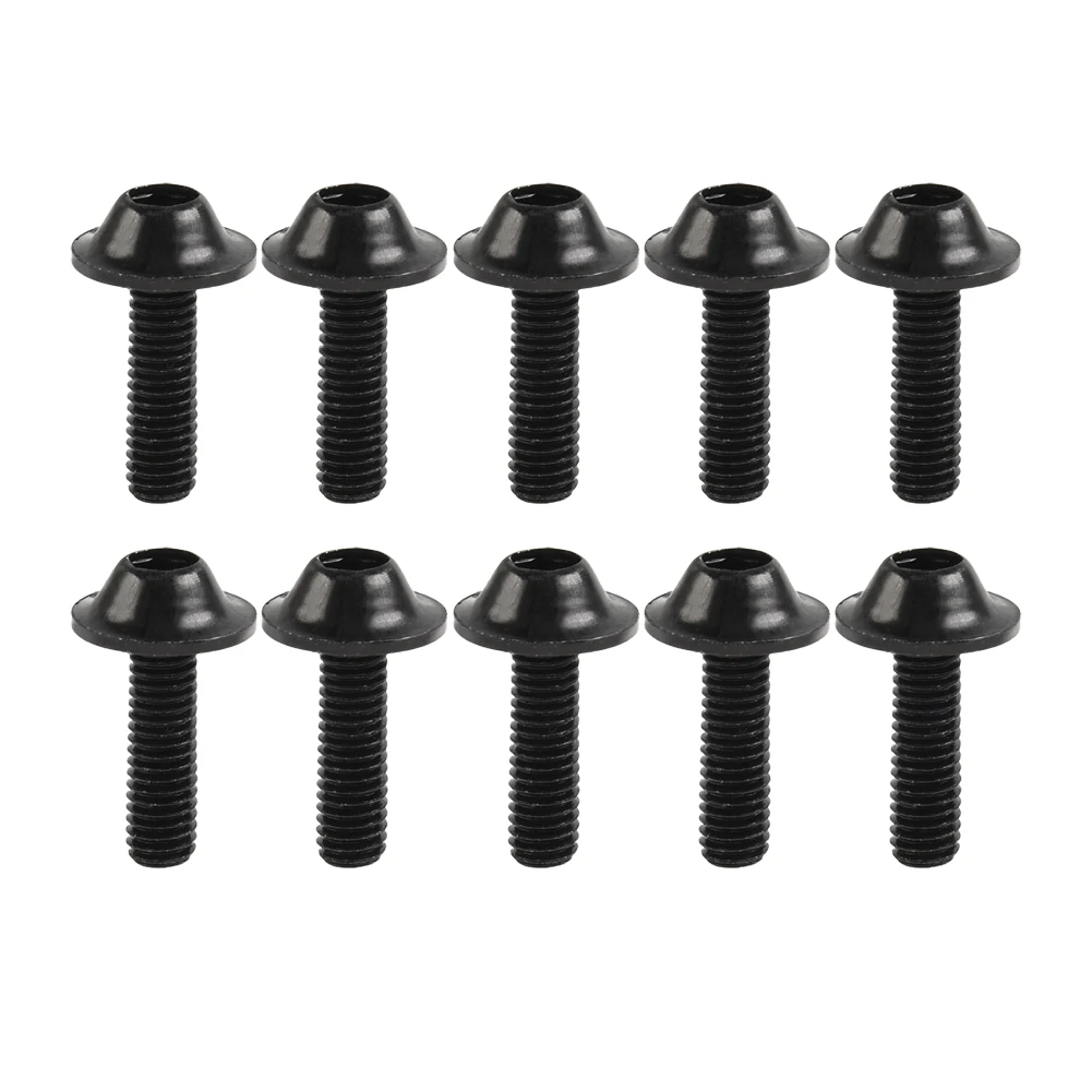 Motorcycle Windscreen Bolt Screws M5x16mm with Neoprene Rubber Nuts 5mm Set for Suzuki Windshield Hardware Replacement