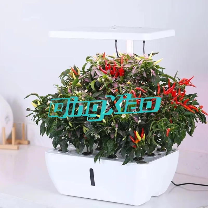 Smart WiFi Hydroponic System With Grow Light Rectangular Breathable Planter For Home Balcony Succulent Vegetable Cultivation