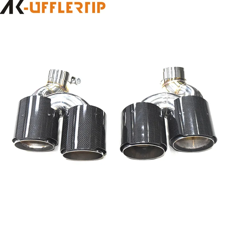 

Suitable for 19 to 21 Audi C8A6A7L tail nozzle modified one out two four out Scorpio carbon fiber tail throat exhaust