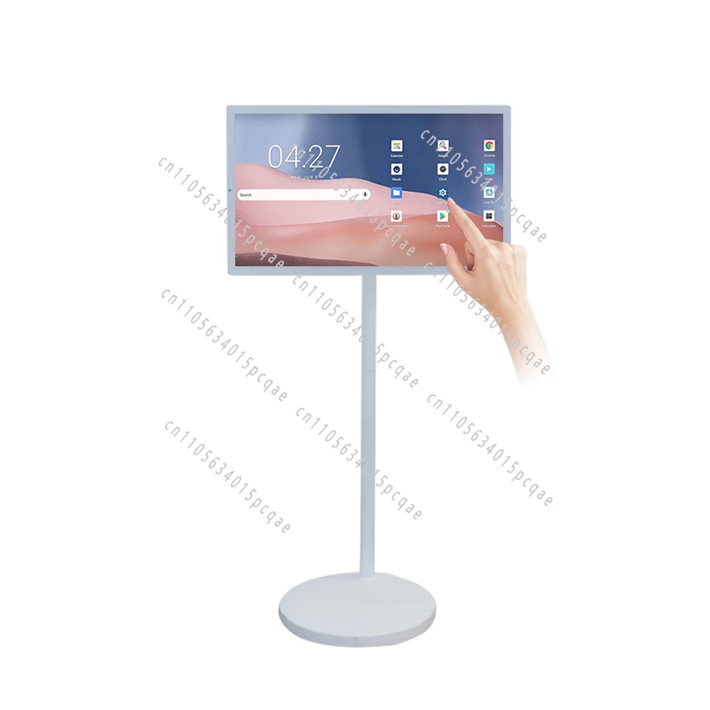 New Smart Portable Android 12.0 Tablet 22-inch Capacitive Touch 4gb 128GB White Cabinet Stand Floor-to-Floor Mobile TV