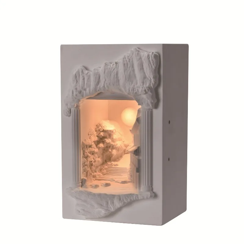 

Embedded sunset ancient city decorative ornament