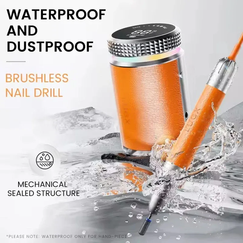 

Lugx Warterfoorf Portable Rechargeable Nail Polisher Professional Brushless Nail Drill Machine
