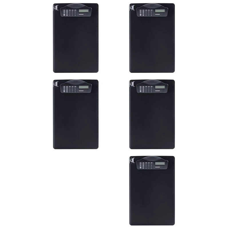 qwe-5x-portablocco-multifunzionale-con-calcolatrice-blocco-per-scrittura-portapenne-e-scala-per-documenti-a4-adatto