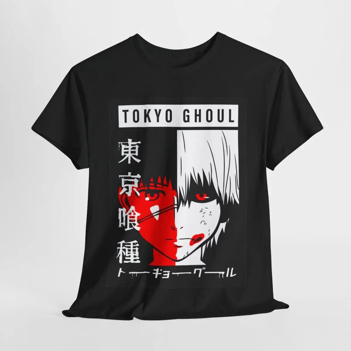 

Tokyo Ghoul Anime Manga Otaku Tshirt Gift Tee Men Women shirt All Sizes