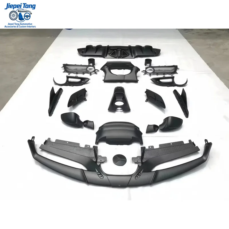 488 Capristo Carbon Front Lip Diffuser Side Skirt Rear View Mirror Cover Vent Trim for 488 Body Kit