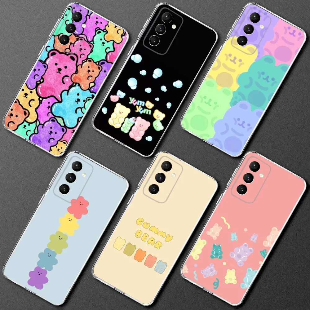 Cute G-Gummy Bear Phone Case Silicone Case For Samsung S30,S23,S21,S22,S20 Ultra,S20 FE lite,S10,S9,S8 PIus Cover Clear