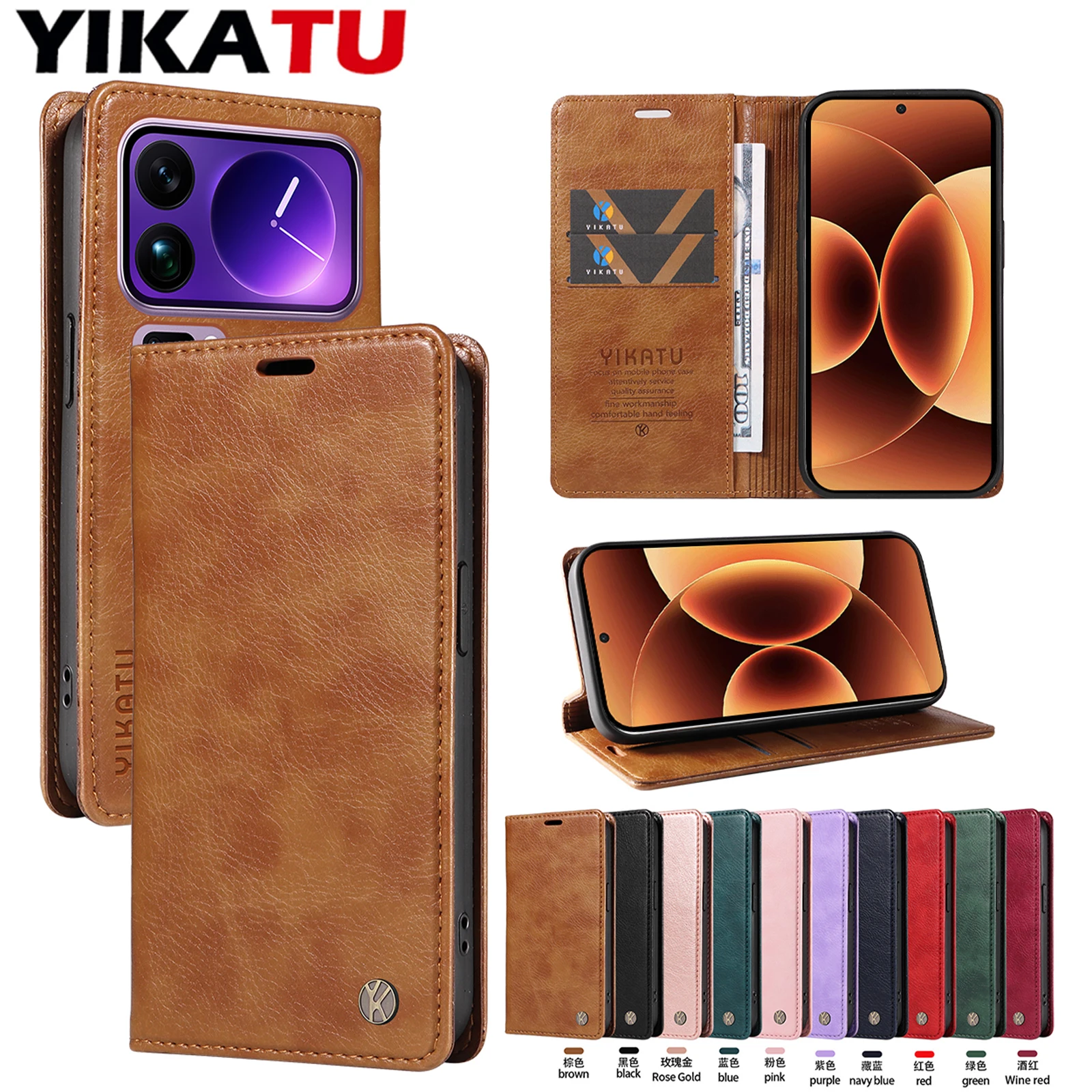 

Shockproof Wallet Leather Case For Xiaomi Poco M3 M4 M6 M7 Pro 5G M5S F8 Ultra F5 F6 F7 Pro F4 GT F3 C85 C71 C65 Phone Funda