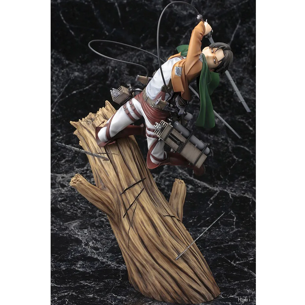20CM Levi Ackerman Figure Anime Attack On Titan Proportion Fighting Cool Animation Model Toy Gift Collection Ornaments PVC
