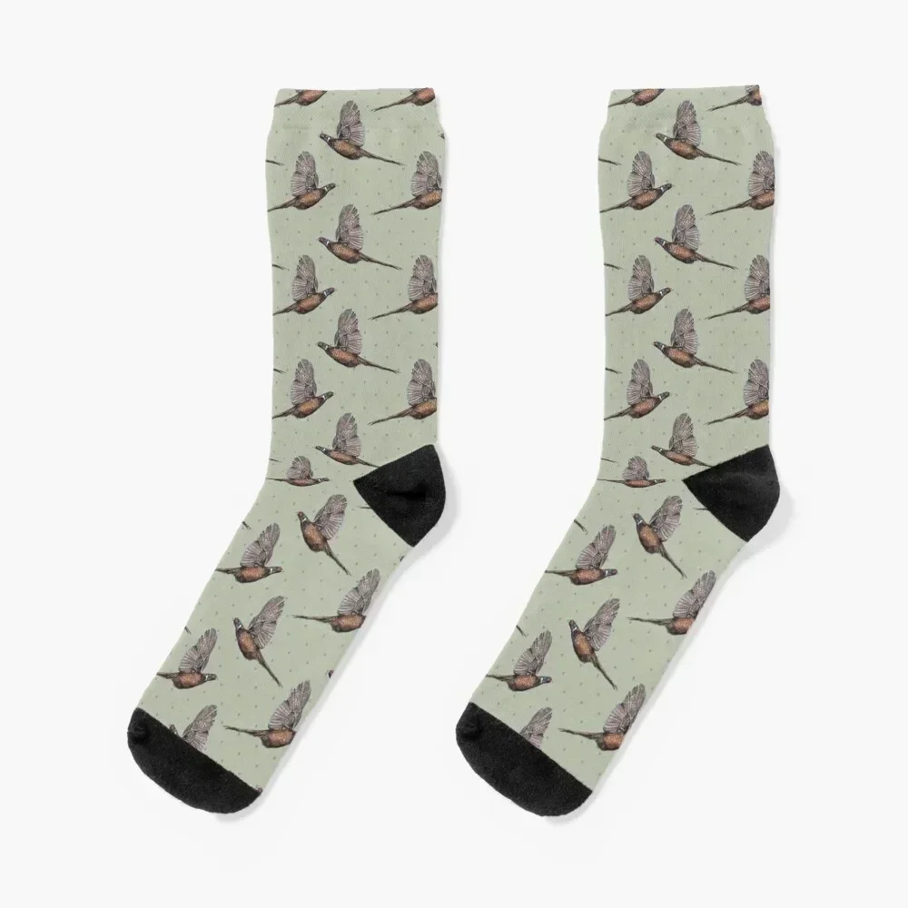 Pheasant - Country Polka Socks snow winter gifts Argentina Men's Socks Luxury Women's