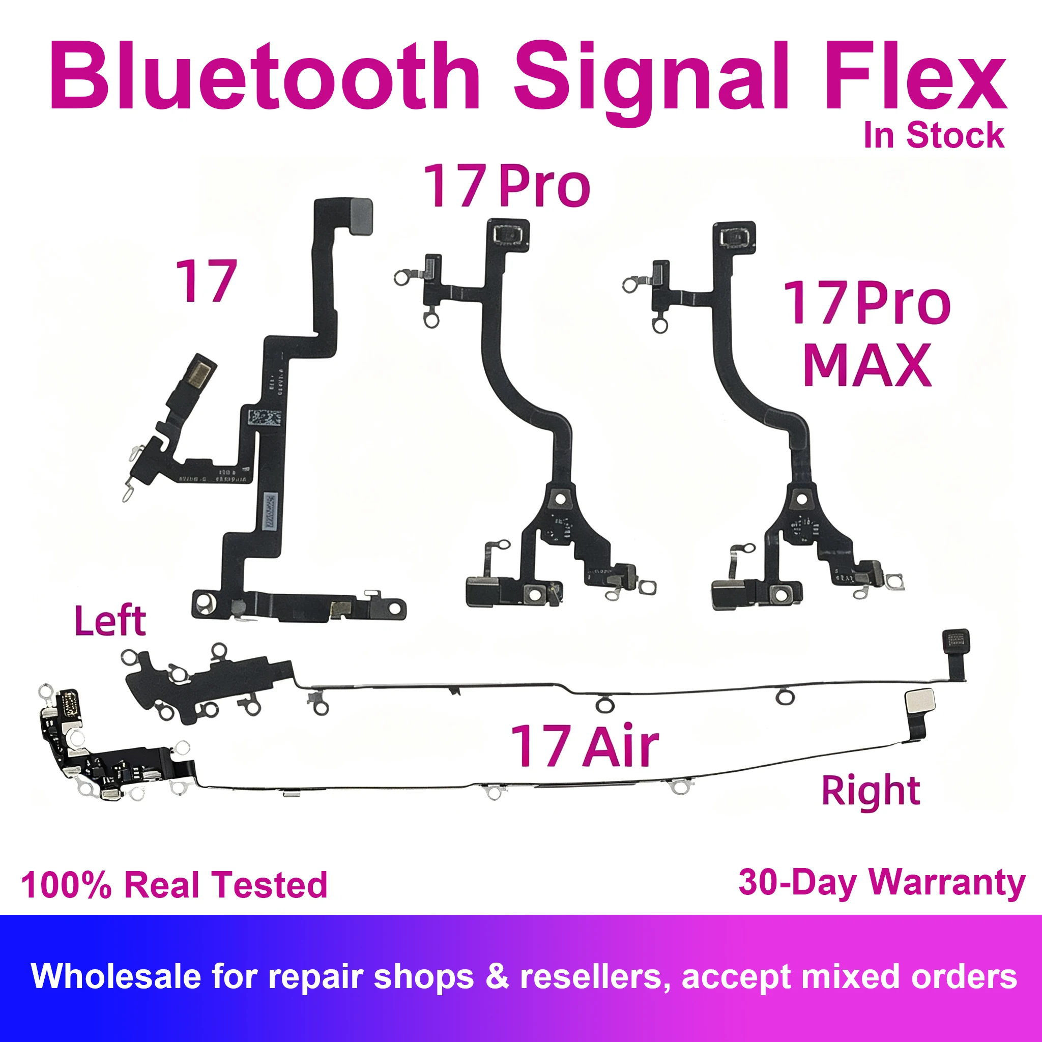 Bluetooth Signal Antenna Flex Cable For iPhone 17 Air Pro Max NFC Clip Ribbon Receiver Replacement Repair Parts
