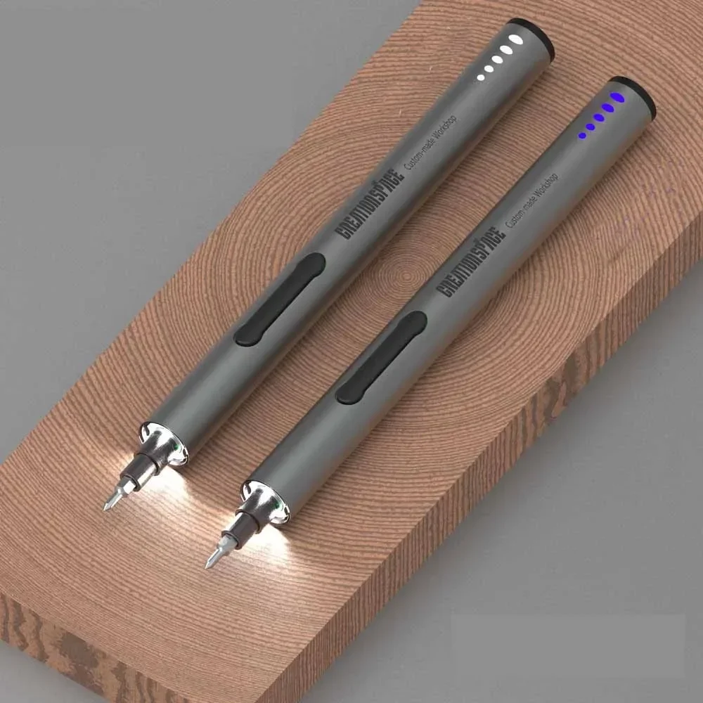 มินิไร้สาย Precision ไขควงไฟฟ้า Bit USB ชาร์จโทรศัพท์ DIY เครื่องมืออลูมิเนียม LED Light