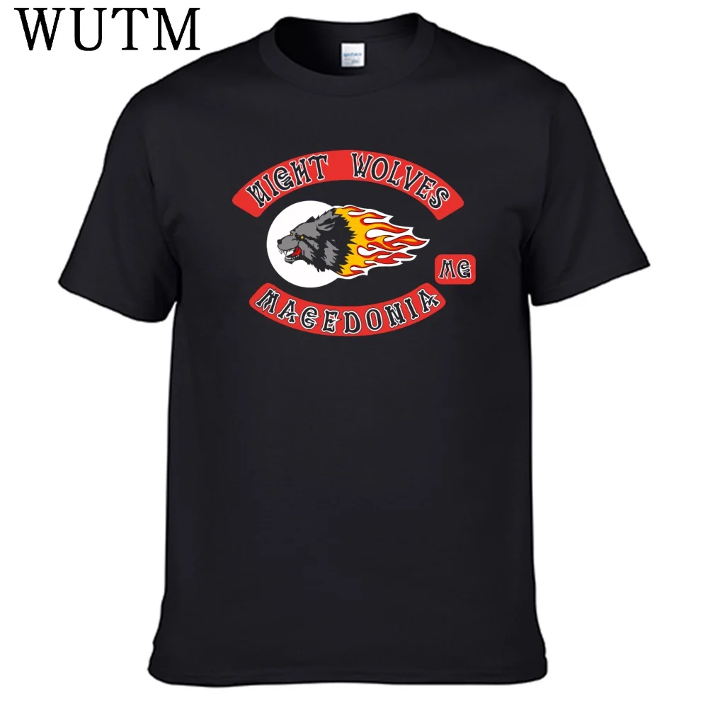 Neues Night Wolves Mc T-Shirt aus 100 % Baumwolle für Herren