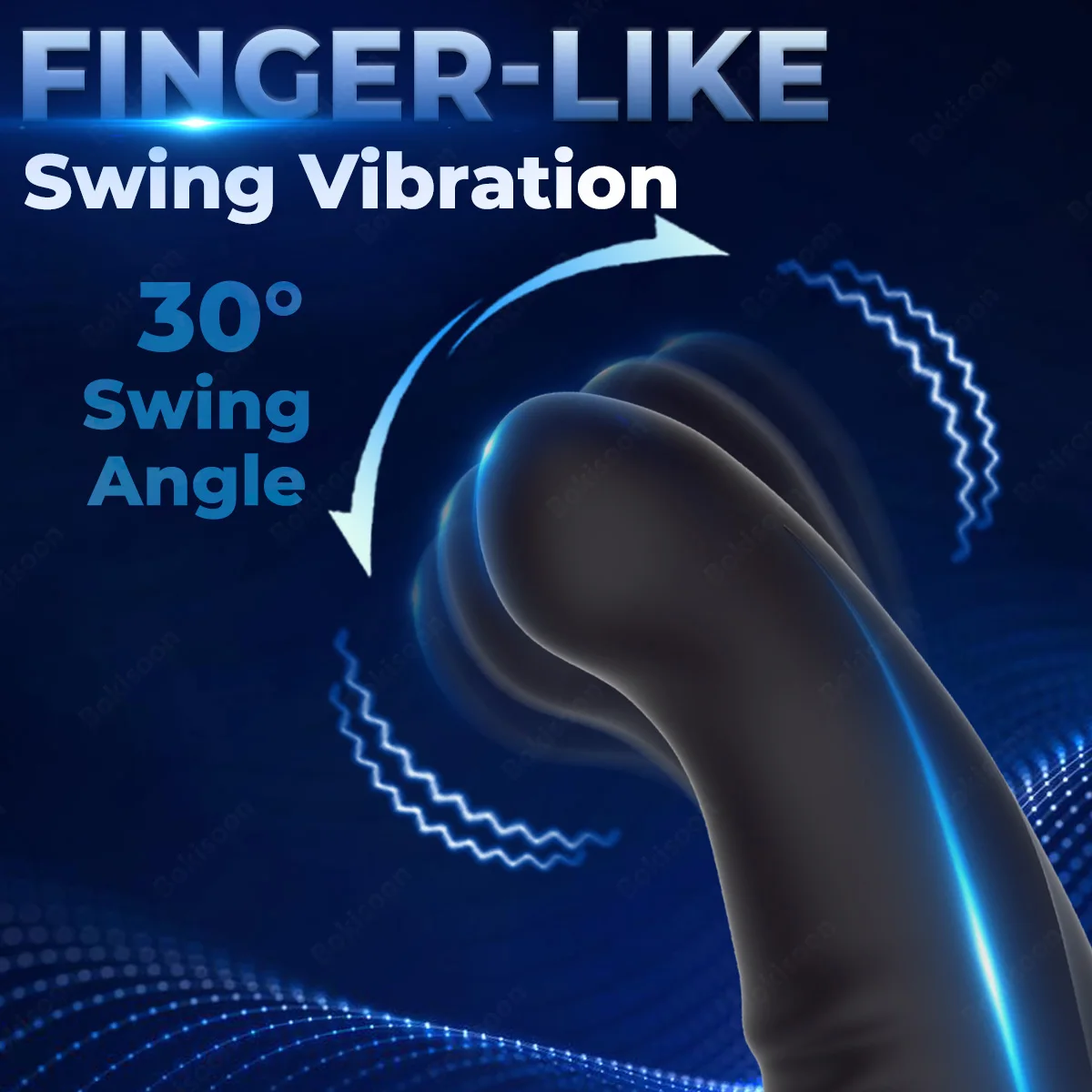 Wiggle Prostate Massager Anal Vibrator for Men Remote Control Dual Vibrating Butt Plug Perineum Stimulator Sex Toy for Couples