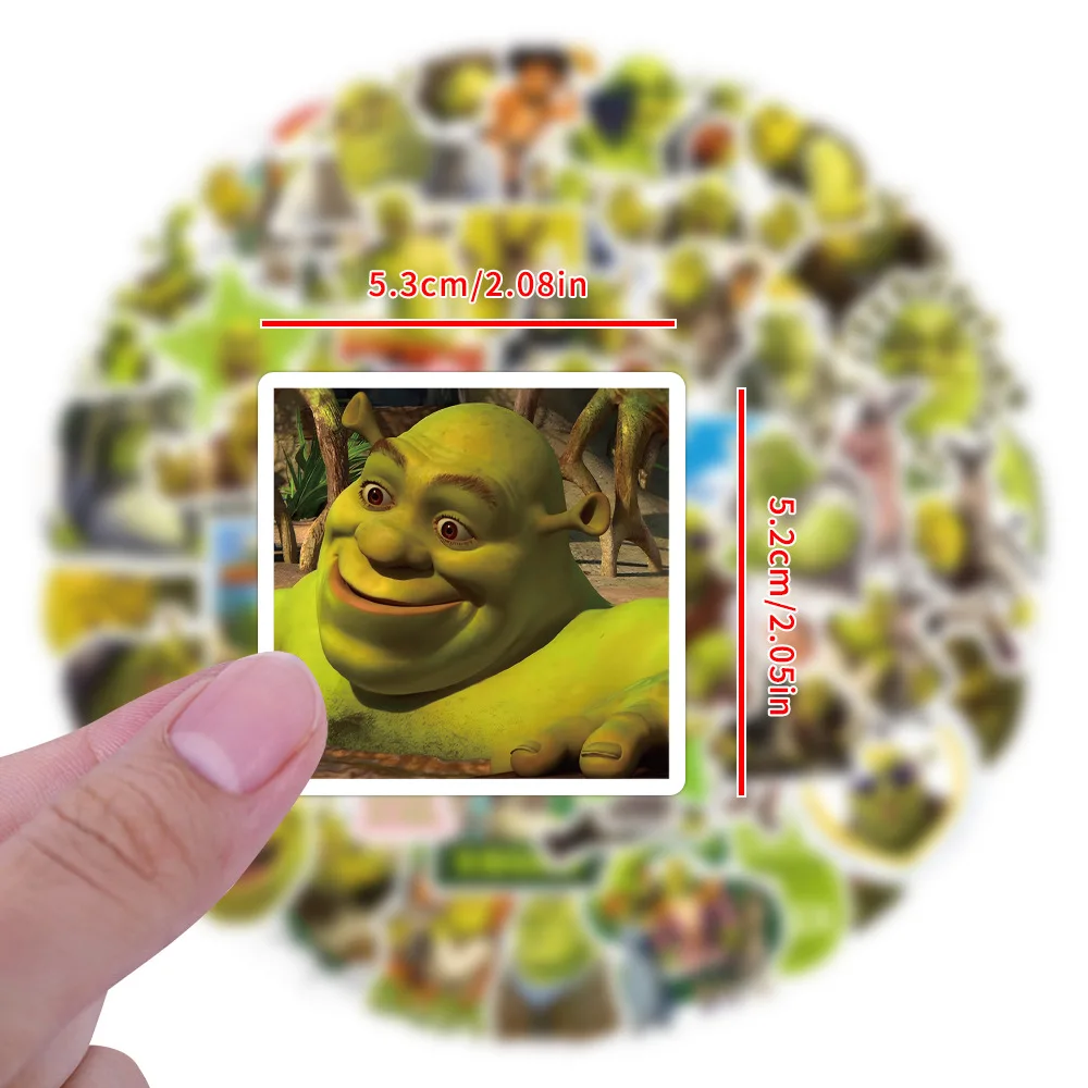 10/30/60/120PCS Disney Cartoon Image Shrek Sticker DIY Phone Laptop Luggage Skateboard Graffiti Decals Fun