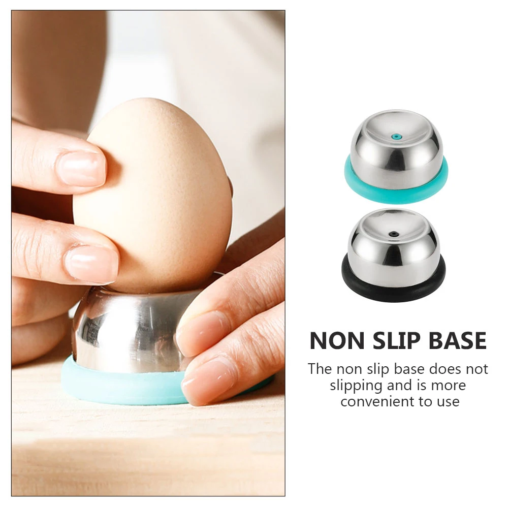 

4 Pcs Stainless Steel Egg Puncher Kitchen Gadgets Non Slip Base Easy Use Creative Design Housewarming Gift Egg Piercing