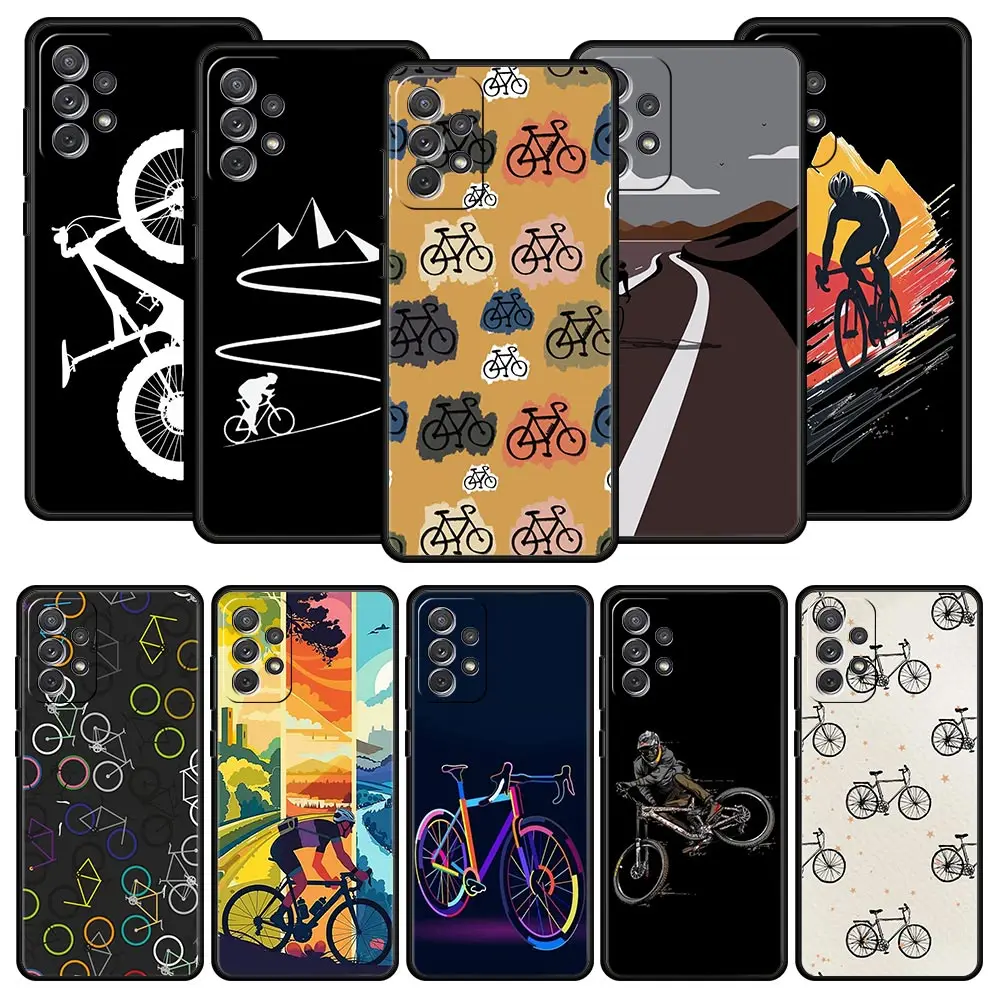 

Mountain Bike Cycling art Phone Case for Samsung A51 A71 A21S A11 A15 A25 A31 A41 A23 A33 A53 A73 A03S A05S A13 5G A35 A55 Cover