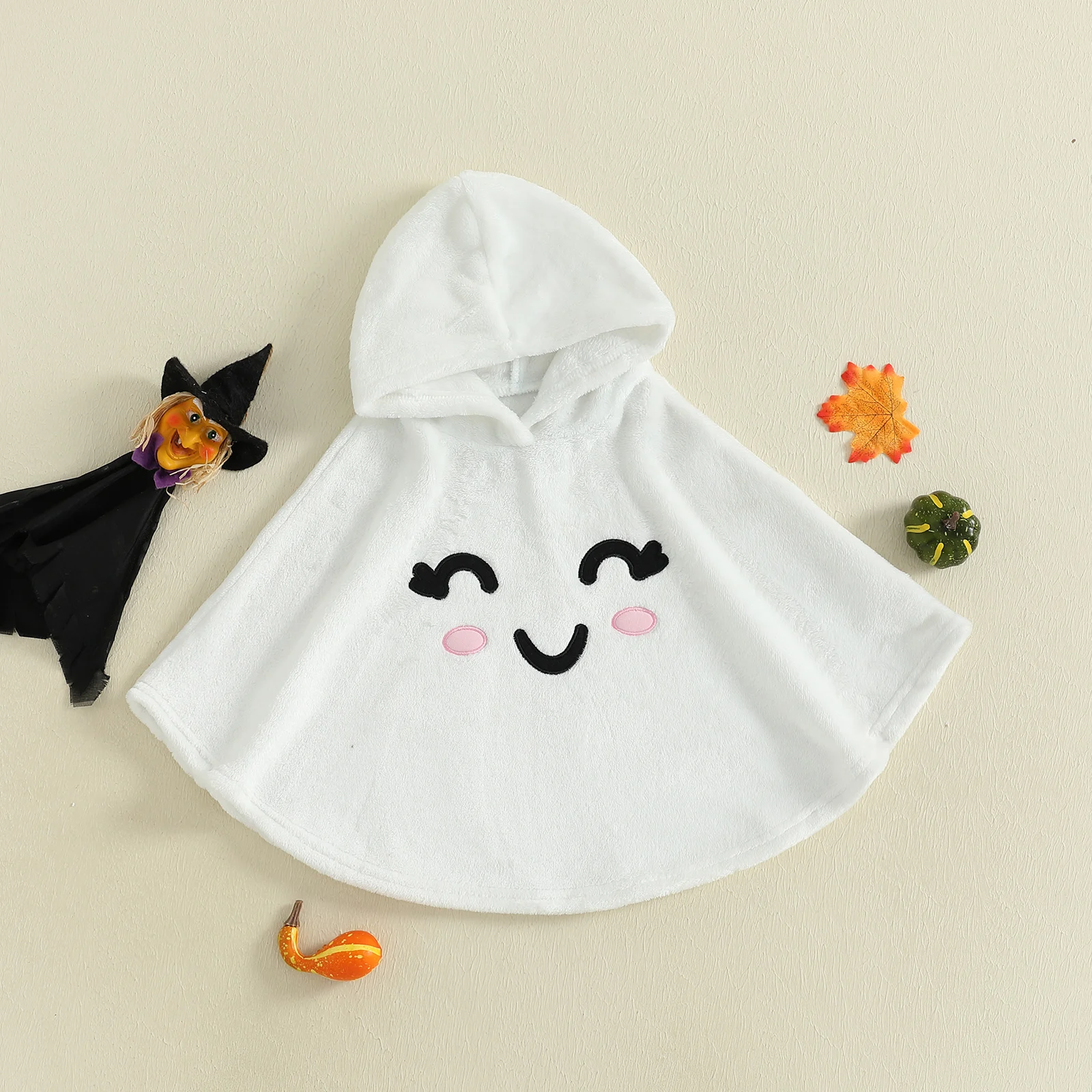 

Toddler Halloween Costume Baby Boys Girls Costume Skeleton Ghost Hooded Robe Infant Pumpkin Cloak Cape Party Prop