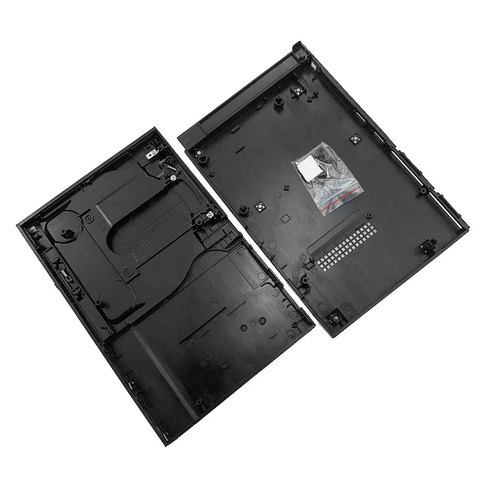 High Quality Black Full Housing Shell Case for PS2 Slim 7w 70000 7000X 9w 90000 9000X Console Cover with Sticker Labels